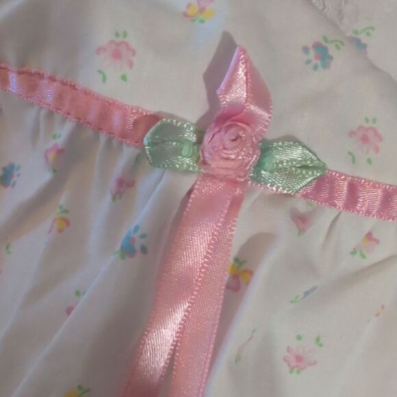 Sesame Street Y2K Infant Girls White Floral Dress Bloomers Lace‎ Ruffle - Picture 4 of 9